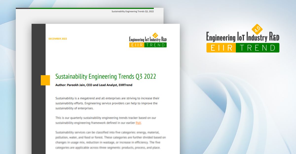 Sustainability Engineering Trends Q3, 2022